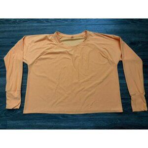 Beyond Yoga Featherweight Daydreamer Pullover Orange/Yellow size M